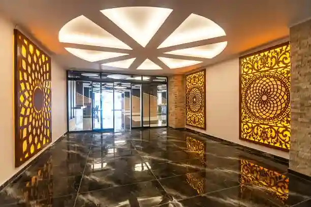 تصميم وتنفيذ مداخل عمارات